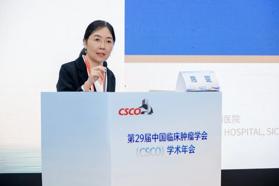 Prof. Chen Ni of West China Hospital, Sichuan University, presenting on PTEN testing in prostate cancer